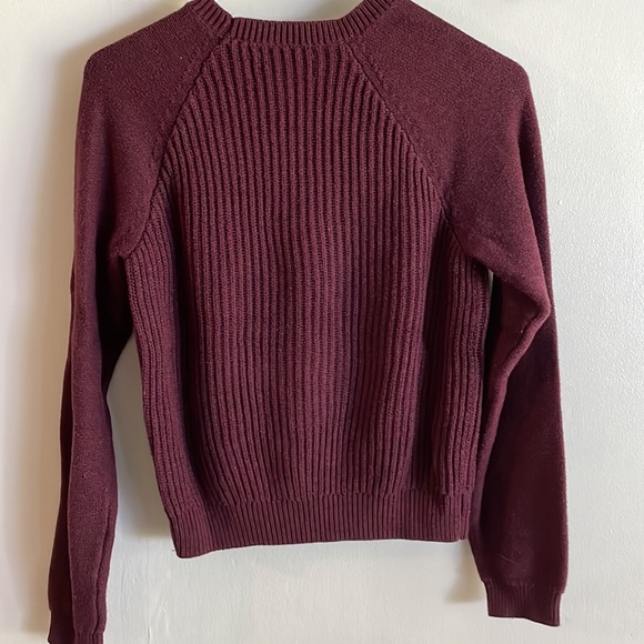 Aeropostale Burgundy Sweater Size: M - Picture 2 of 5
